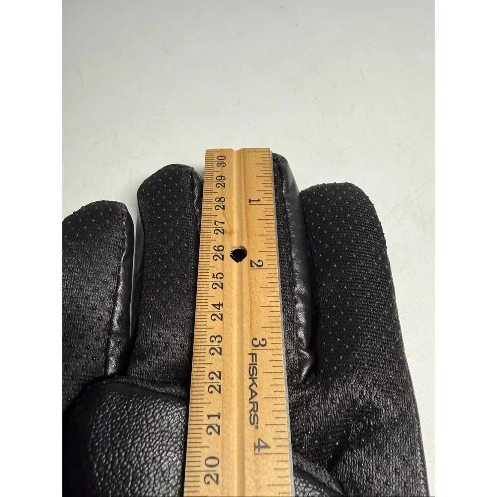 Sport Women’s Thinsulate Faux Leather Gloves Black New Size L
